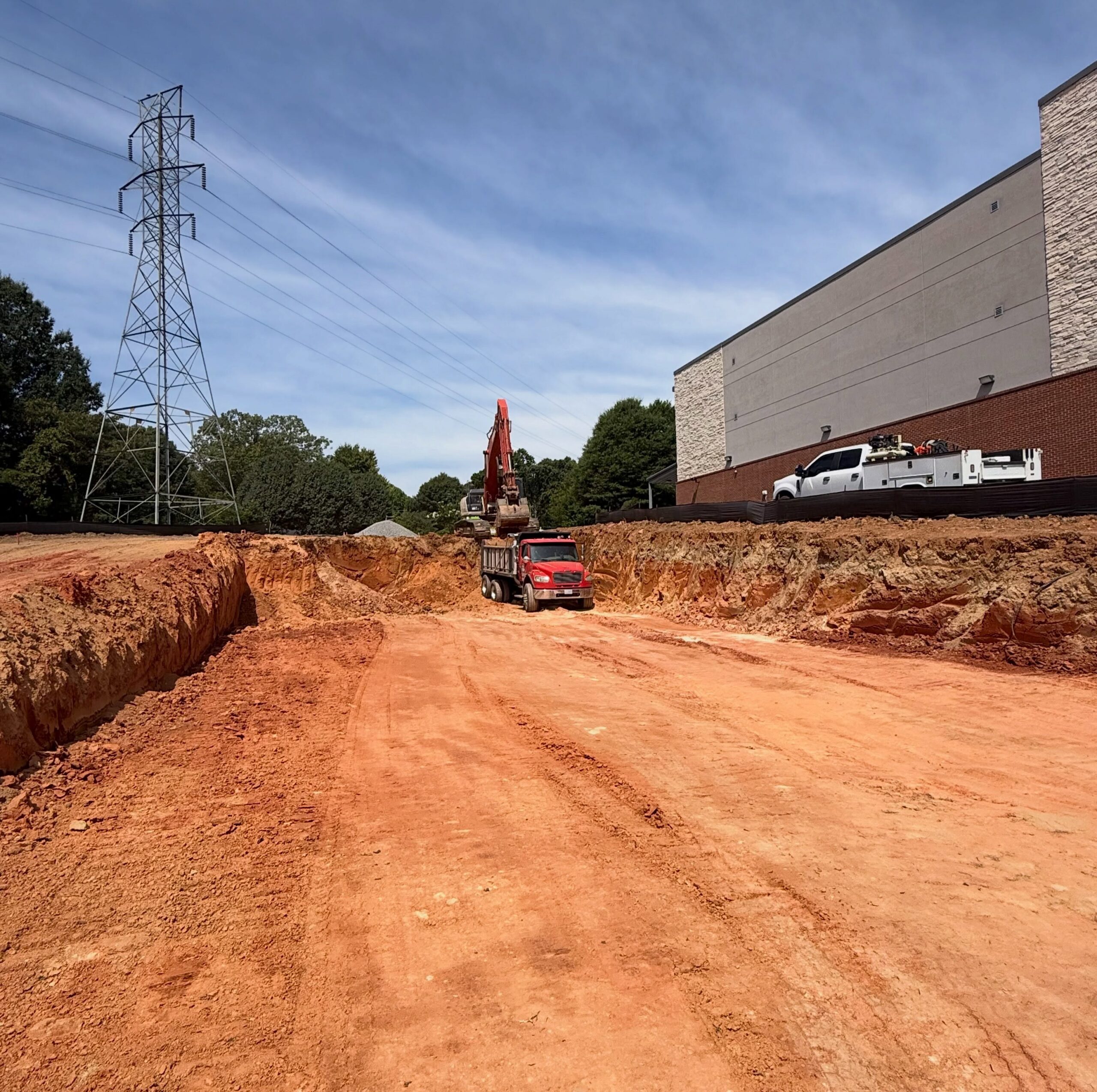 Wallburg Dirt Worx grading a large site in the North Carolina Triad